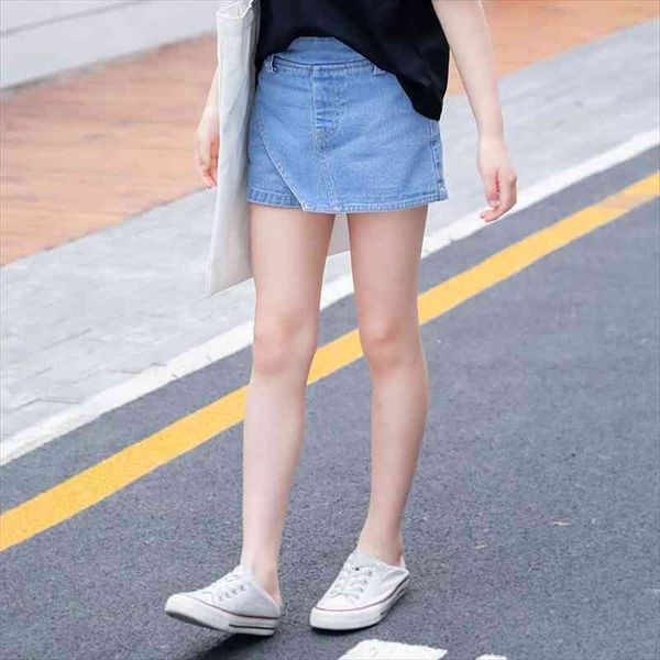 

3-14 year baby girls jeans shorts summer teen girls short pants for kids skirt pants for children clothes denim shorts, Black