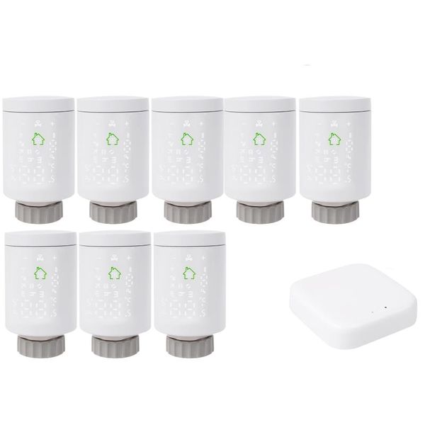 

smart home control wifi tuya zigbee3.0 trv thermostat thermostatic radiator actuator remote