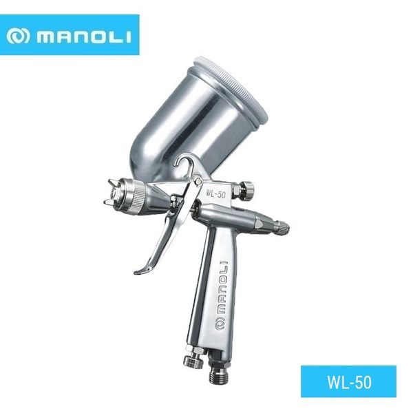 

professional spray guns manoli wl-50 low-pressure hand repaire manual gun wl50 mini painting with cup for paint repair pneumatic tool