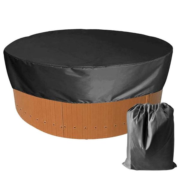 

pool & accessories 210d oxford cloth cover outdoor round leaf proof tarpaulin swimming rainproof dust 190x30cm