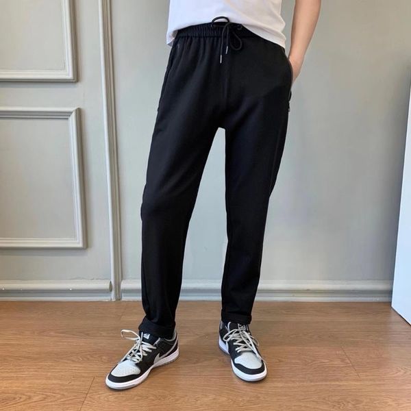 

men's outdoor leisure pants good quality series straight sports handsome spring and summer 021904, Black