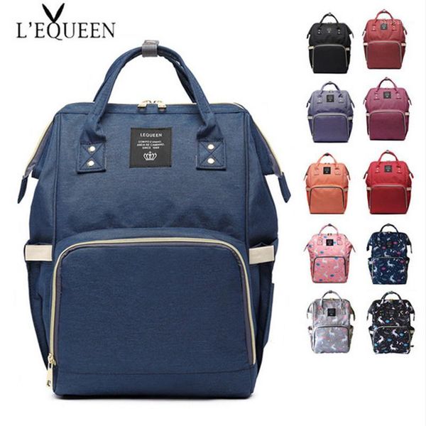 

diaper bags lequeen brand bag large capacity mummy travel backpack designer nursing for baby care1