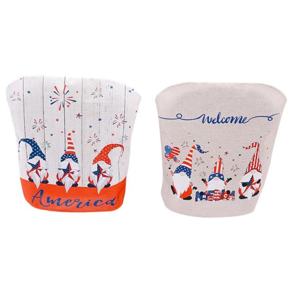 

2pcs national day chair covers decorative dining party case