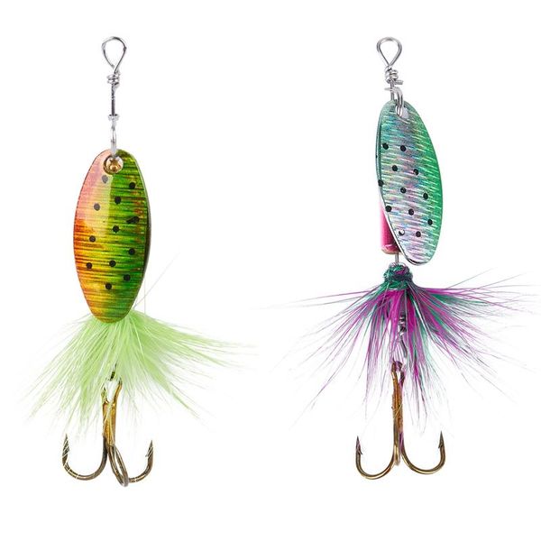 

fishing hooks 2 pcs sequin spoon wobble lures spinner baits crankbait bass wobbler tackle hook for perch mandarin fish striped catfish