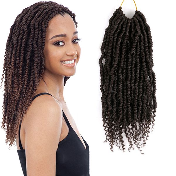 

dirty wig female bombtwist irregular bt twisted rope braid crochet hair, Black
