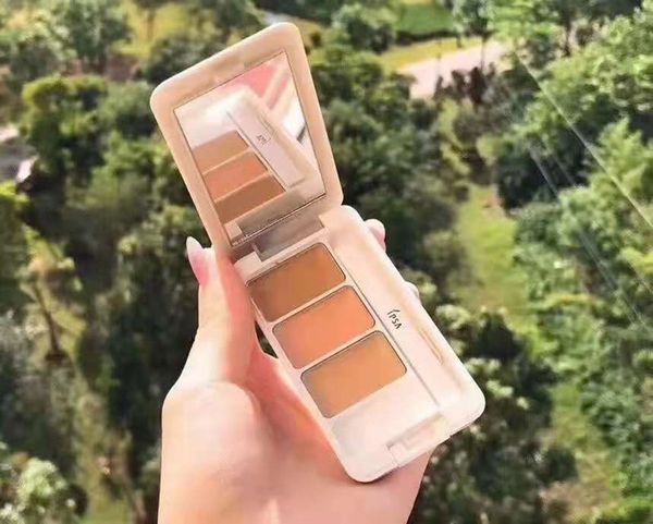 

famous brand ipsa 3 color concealer cream highlighter pure makeup palette