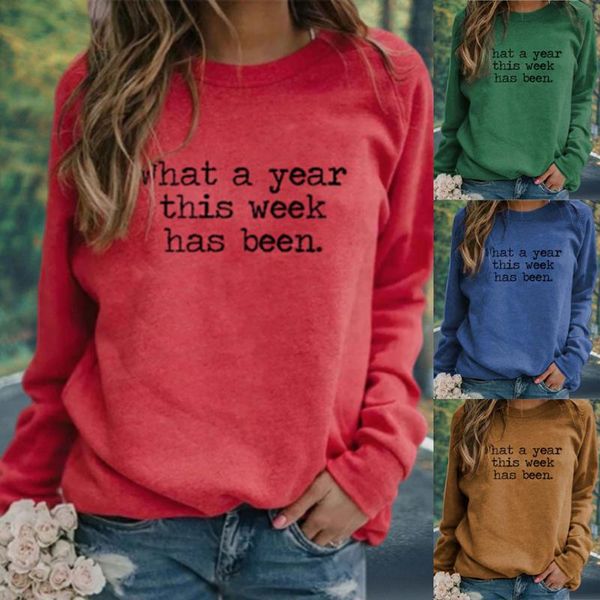 

women's hoodies & sweatshirts letter printed sweatshirt for women long sleeve casual pullover o neck streetwear sudaderas para mujer, Black