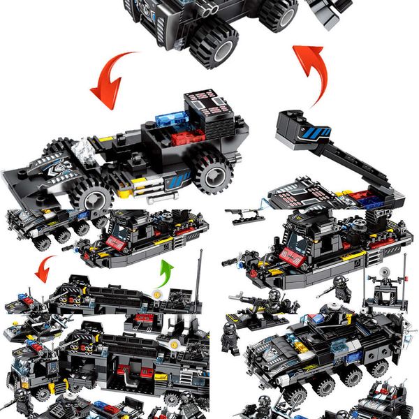 

kinds l8-in-1 military of combat weapons plays 27 to assemble building-block toys compatible with legoinglys diy christmas gifts2021