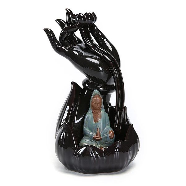 

sachet bags ceramic incense burner guanyin buddha sandalwood furnace / buddhist supplies reflux home furnishing