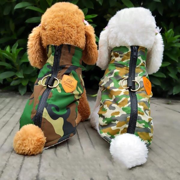 

dog cothes cotton camouflage pet clothing golden retriever large jacket medium and small vest winter clothes coat apparel