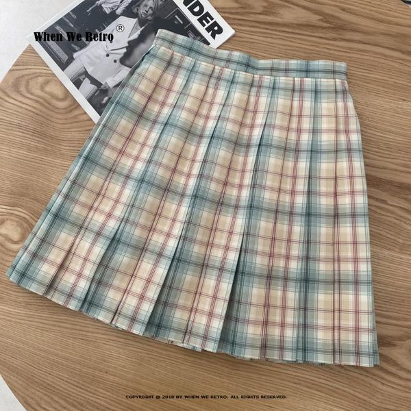 

school high waist women summer short pleated skirt female sweet mini plaid skirts vd1890 black red tennis y2k