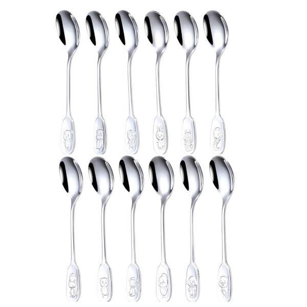 

spoons cutlery spoon creative zodiac children's cartoon small stainless steel table dessert