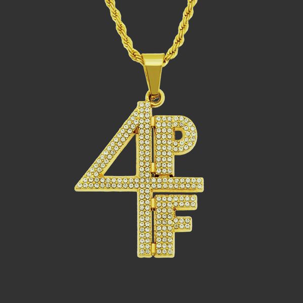 

amulet neck pendants accessories men's hip hop diamond inlaid alphanumeric trendsetter pendant necklace, Silver