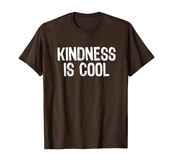 

kindness is cool t-shirt, White;black