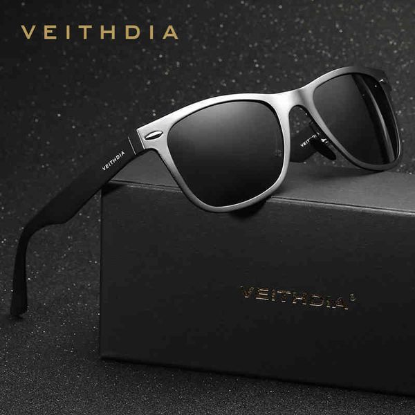 

veithdia brand designer classic sunglasses men polarised square sun glasses oculos en sol glasses for men glasses wholesale, White;black