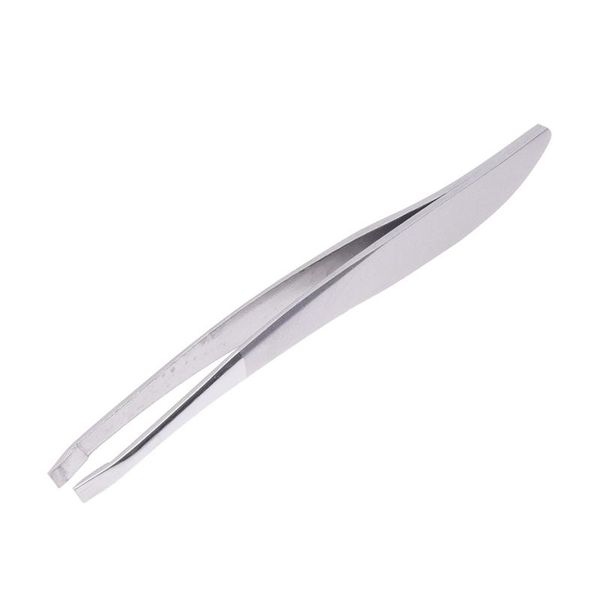

eyebrow tools & stencils silver stainless steel slant tip hair tweezer tool