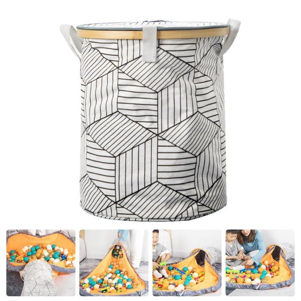 

storage bags 1pc cloth child pouch simple basket folding bag