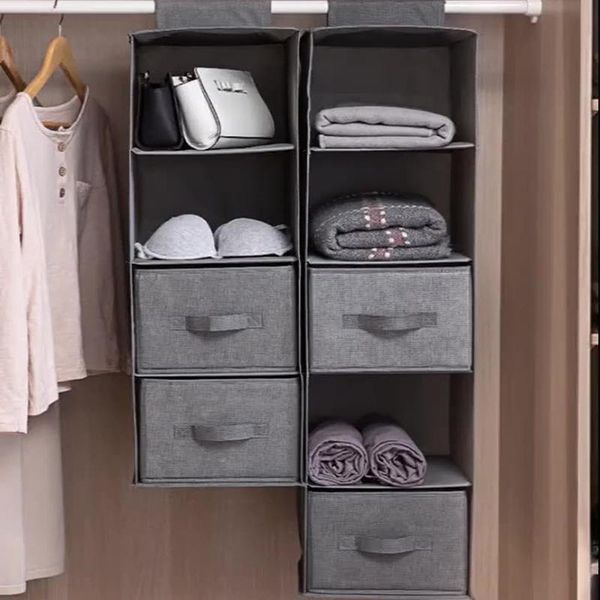 

storage drawers multi-layer partition drawer type wardrobe, foldable clothing cabinet, rack, removable and washable