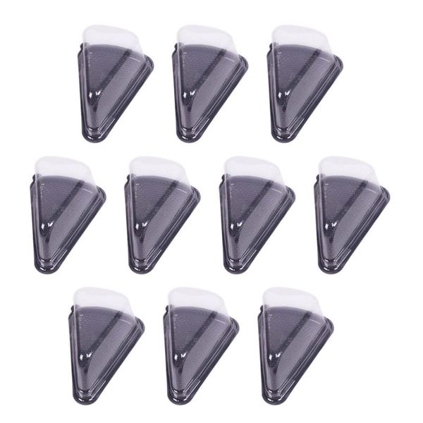 

gift wrap 10pcs triangle cake box sandwich packaging boxes packing bakery (black)
