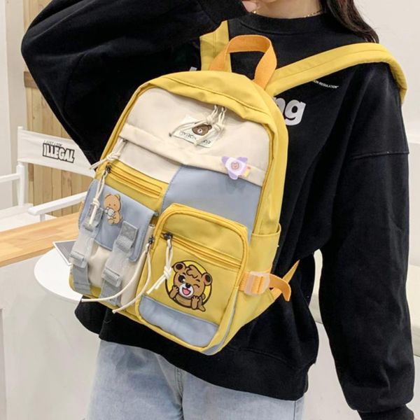 

elementary cute children's backpack women waterproof kawaii shoulder school bags for teenagers female travel ladies