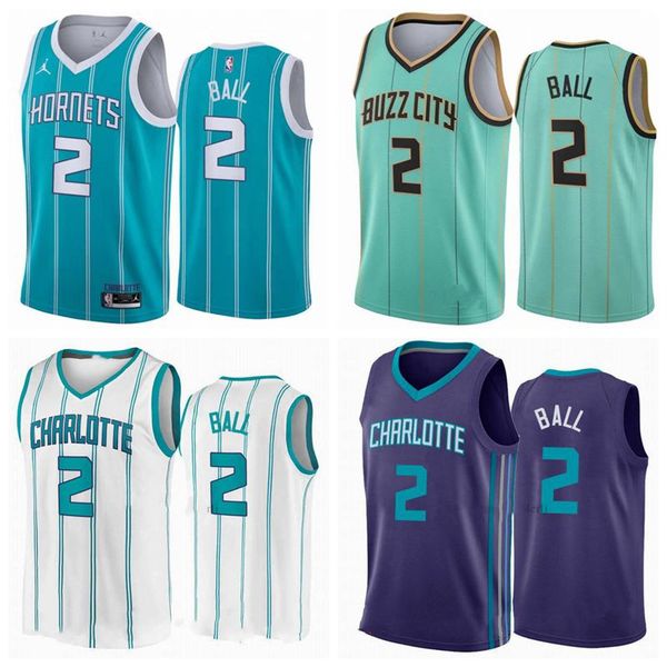 

men's 2 lamelo ball charlottehornetsbasketball jerseys 2020-21 mint green city association teal icon draft 2021, Black;red