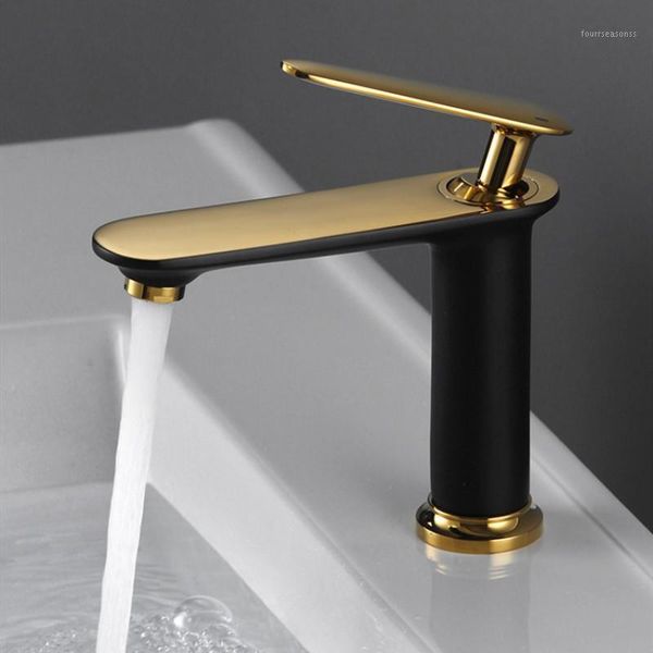 

lottin brush gold basin faucet bathroom mixer tap and cold sink faucets1