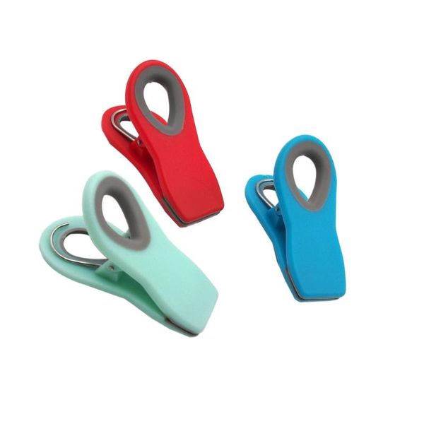 

bag clips kitchen fridge magnetic snack clip moisture-proof sealing clamp (green)