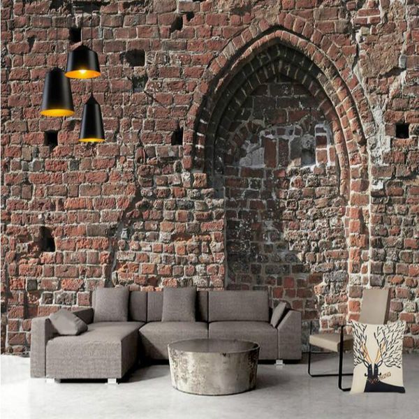

wallpapers red brick wallpaper for walls 3d decorative wall paper painting mural bricks background home improvement