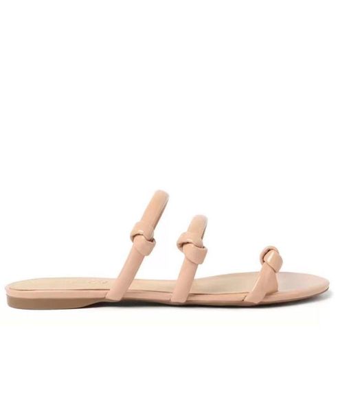 

slippers casual women's solid color simple fashion open-toed all-match outer wear summer classic flat-bottomed, Black