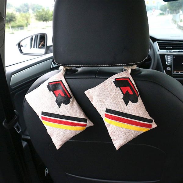 

car air freshener styling badge r activated carbon bag odor absorber bamboo charcoal deodorant for touran 7 b8