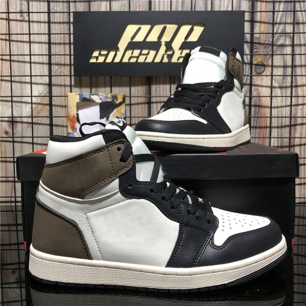 

high sneakers boy men woman jumpman 1 1s basketball shoes dark mocha university blue hyper royal silver toe mens womens soft breathable trai