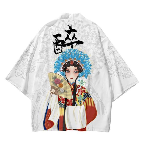 

ethnic clothing men's japanese kimono traditional style pattern casual loose thin jacket asian cardigan, Red