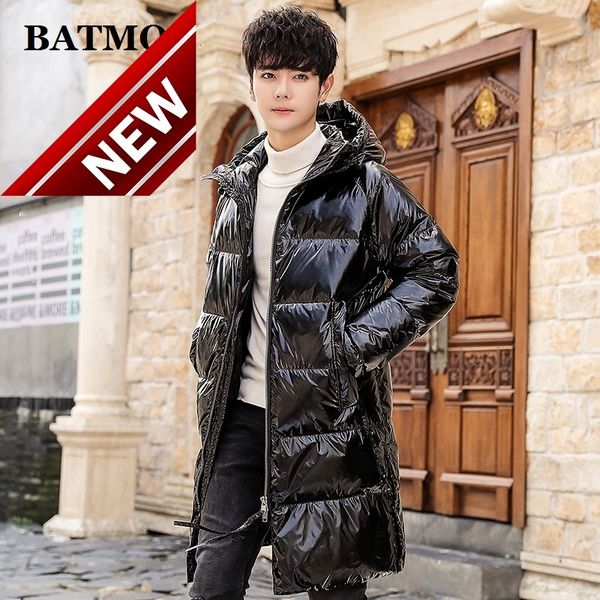 

batmo 2021 new arrival winter white duck down hooded jackets men,men's ,918, Black