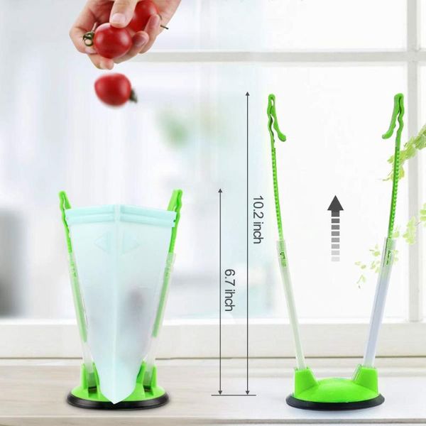 

food savers & storage containers kitchen reusable silicone bag holder bags