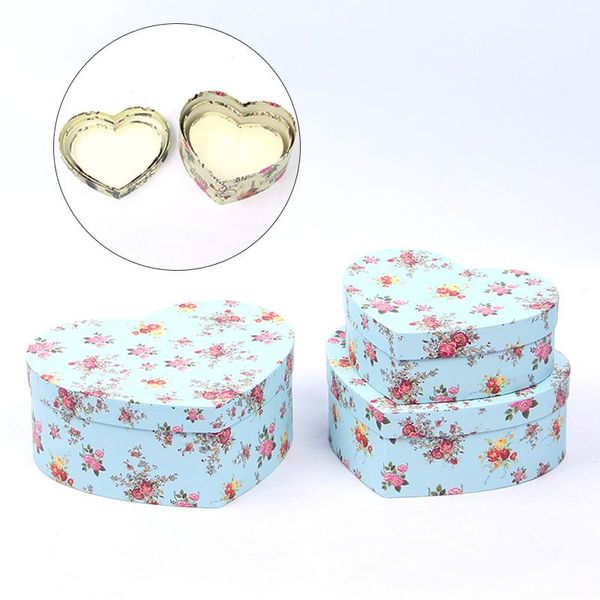 

3pcs florist hat boxes heart shaped box candy gift packaging for gifts christmas flowers living vase wrap