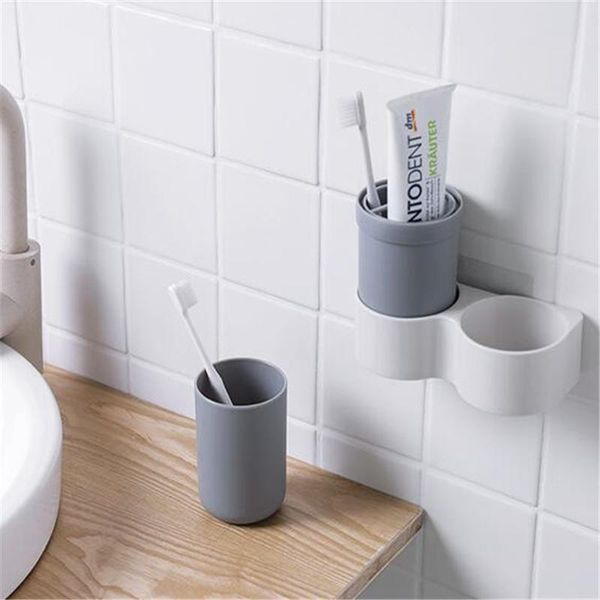 

bathroom storage & organization toothbrush holder wall hanging toothpaste mouth cup waterproof shelf kitchen organizers