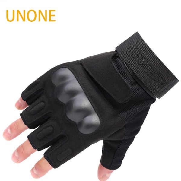 

elbow & knee pads outdoor military enthusiasts tactical protection fitness anti-skid sunscreen hiking camping half finger gloves for men and, Black;gray
