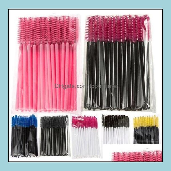 

other items nail art salon health & beauty est eyelash eye lash makeup brush mini mascara wands applicator disposable extension tool 7 color