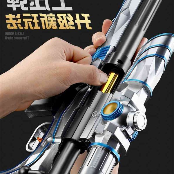 

6435awm children's toy simulation shell throwing soft bullet gun 98k g sniper grab 8 large chicken eating fully equipped boy m24