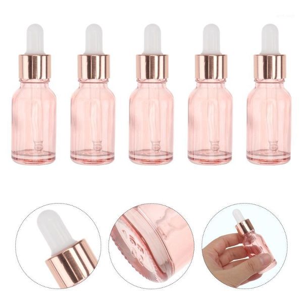 

storage bottles & jars 5pcs multipurpose dropper refillable glass