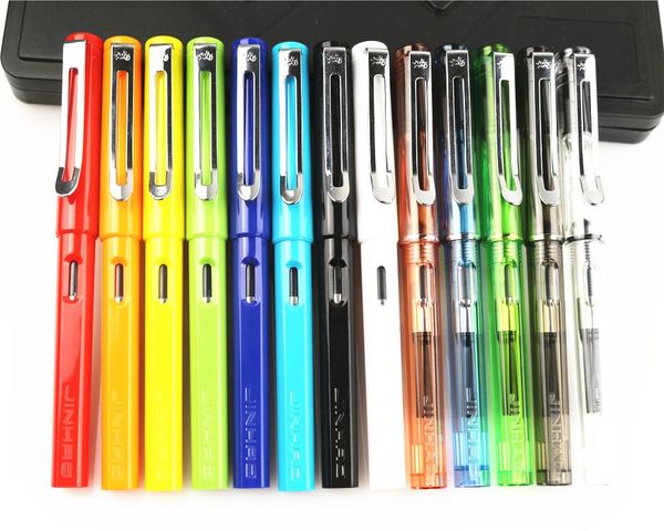 

student fashion 13 color medium and fine nib fountain pen give colleague teacher gift pens