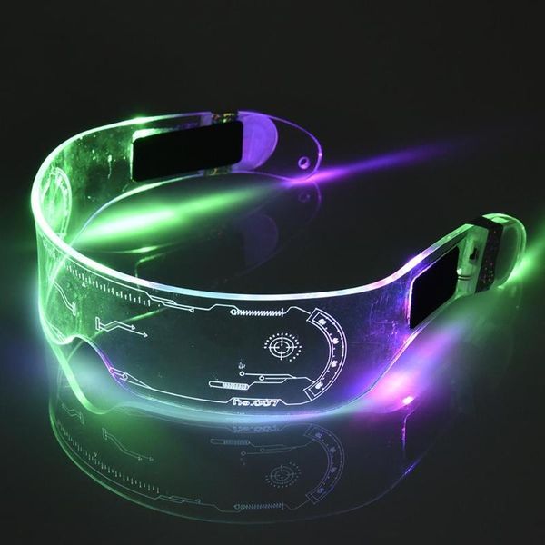 

glasses led el wire neon party luminous light up rave costume decor dj sunglasses halloween decoration