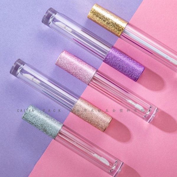 

30/50pcs 6ml lip gloss tubes with wand empty plastic lipstick brush tube container makeup tool storage bottles & jars