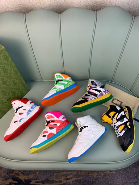 

ace high r shoe luxury casual shoes green red stripe g italy leather chaussures designer trainer, Black
