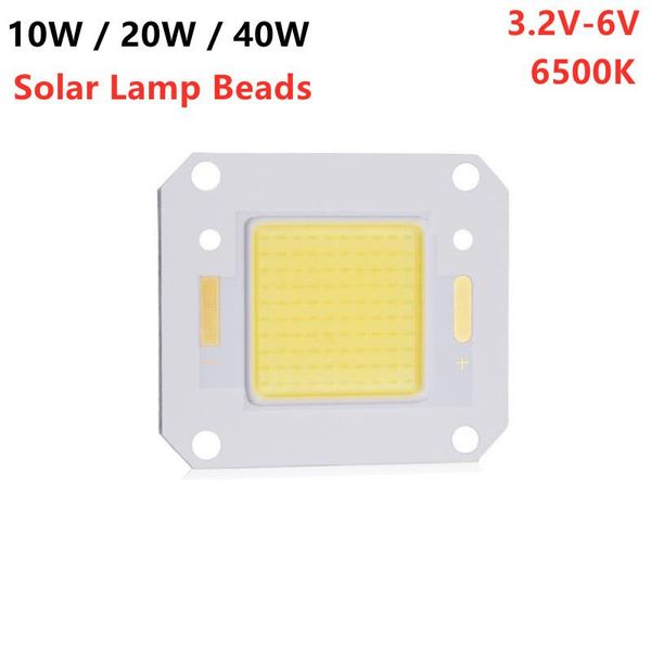 Licht Perlen Led Solar Lampe 6V/3,2 V Spannung 10W 20W 40W COB Integrierte Bord straße Zubehör Quelle Chip