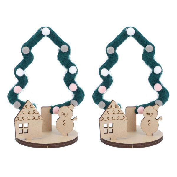 

christmas decorations 2pcs diy xmas tree kits handicraft making sets