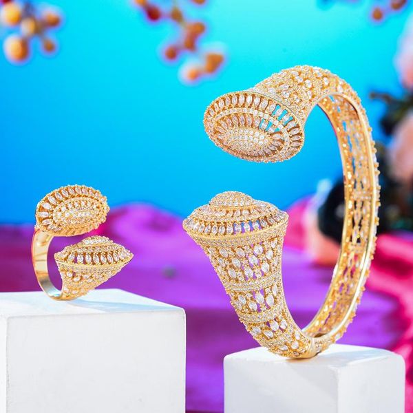 

earrings & necklace kellybola gorgeous brand luxury noble big bangle ring for women bridal jewelry sets wedding party show perf, Silver
