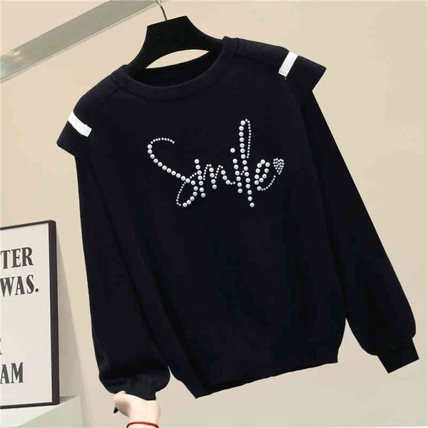 

women's sweaters sweater autumn winter beaded thick warm coat loose pullover ladies pull femme nancylim1 dvdn, White;black