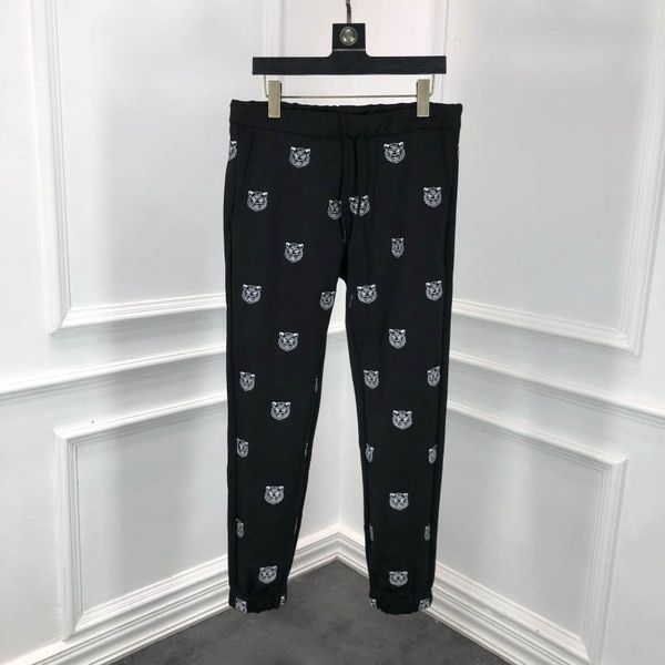 

fashion men's pants 2021 runway luxury european design party style clothing, Black