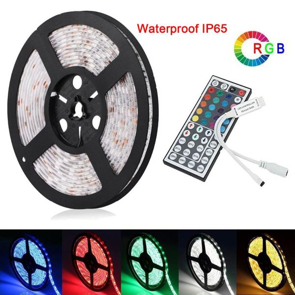 

u-home smd rgb light waterproof+44key ir remote diy for house kitchen room coffee bar party wedding strips led